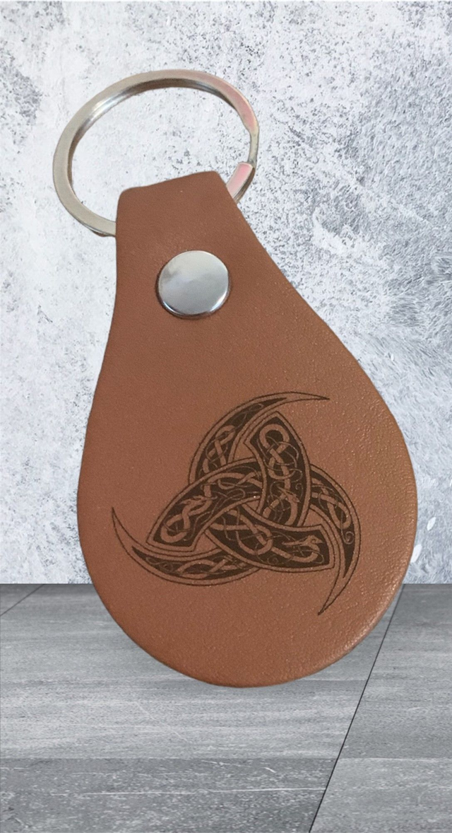 Leather Keyring - Celtic Knot