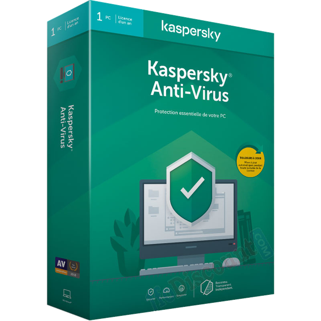 Antivirus - 1 An / 1 PC Logiciel sécurité Kaspersky - Antivirus - 1 An / 1 PC