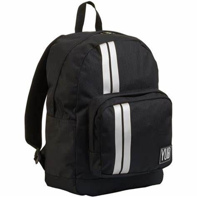 ZAINO SEVEN  SCUOLA 27 LT. DOPPIO SCOMPART  METAL STRIPES YUB