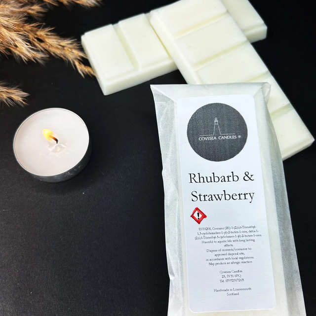 Rhubarb &amp; Strawberry wax melt