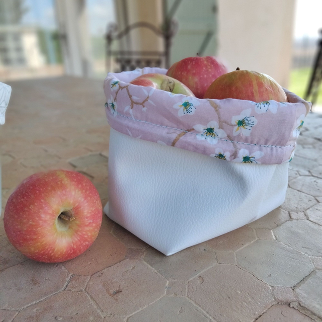 Panière vide poche Hanaé rose blush