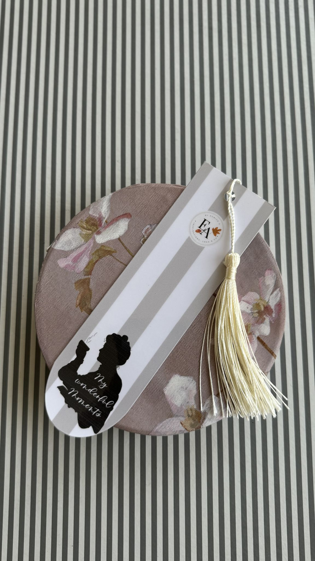 Marque-page &quot;My Wonderful moments&quot;, cartonné plastifié