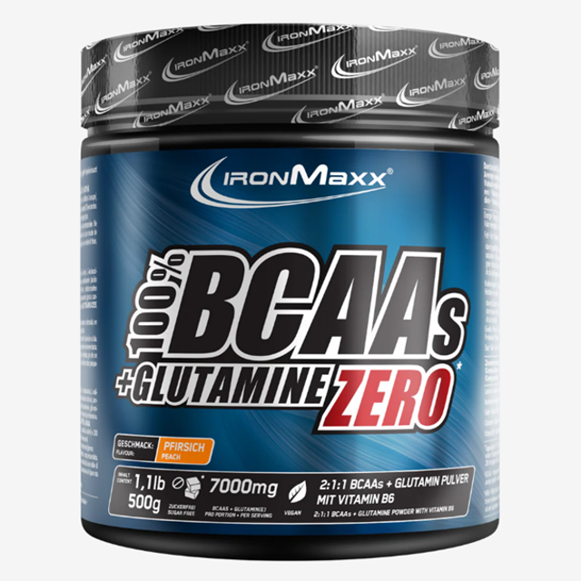 100% BCAAs + Glutamine Zero 500g - IronMaxx®