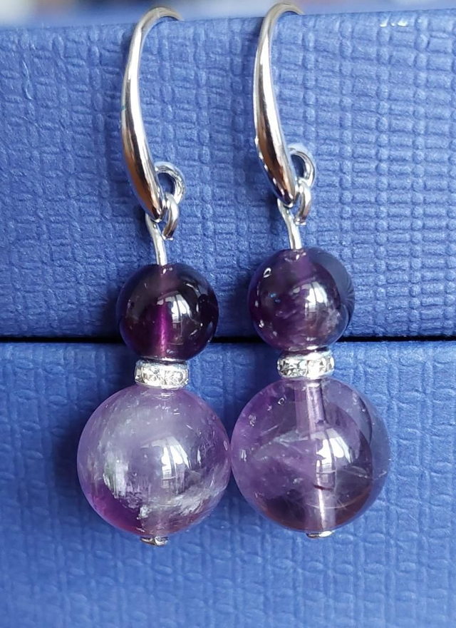 Boucles d&#039;oreilles en Améthyste