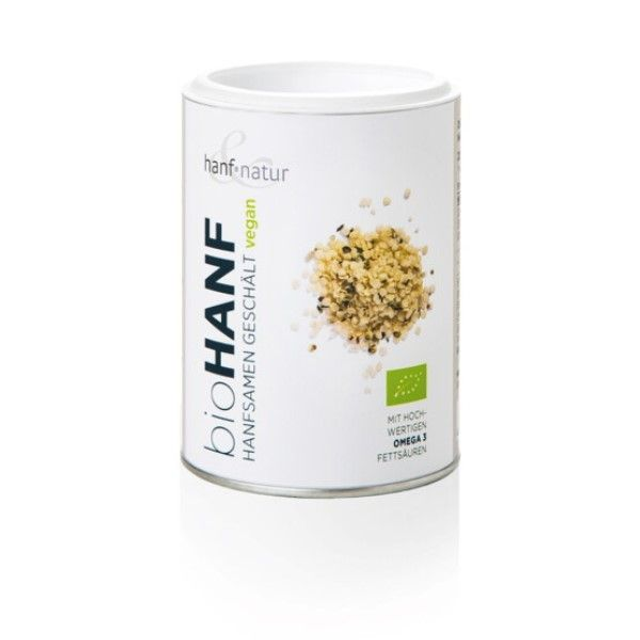 Hanf &amp; Natur, Hanfsamen geschält, 150g Dose
