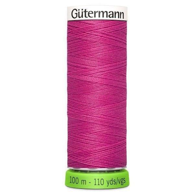 Gutermann Sew All Recycled rPET Thread 100m 733 - bight pink