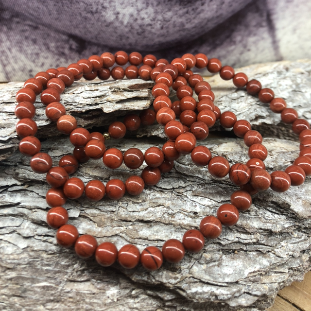 Bracelet Jaspe Rouge 