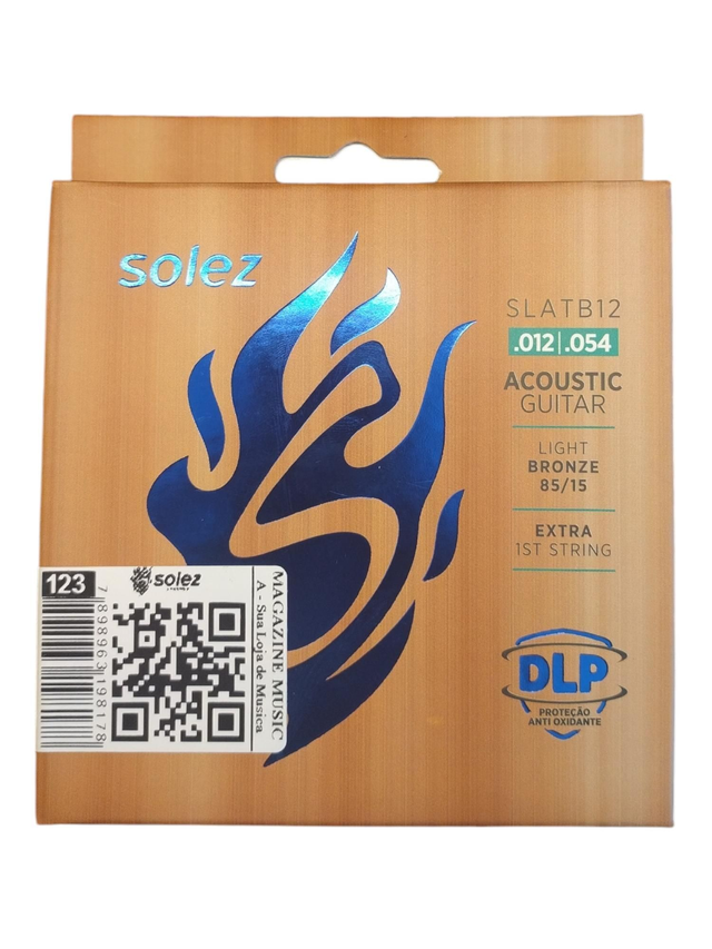 123 - Encordoamento Cordas Violão 012 Solez 