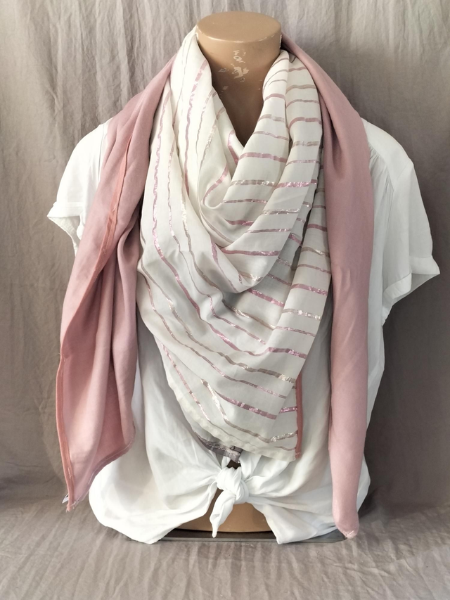 Écharpe patchwork 1.40m