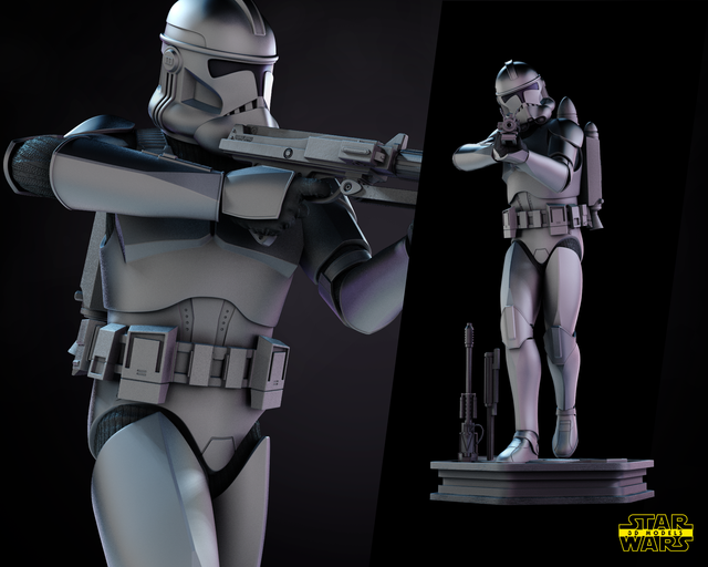 STATUE CLONE TROOPER série Star Wars 