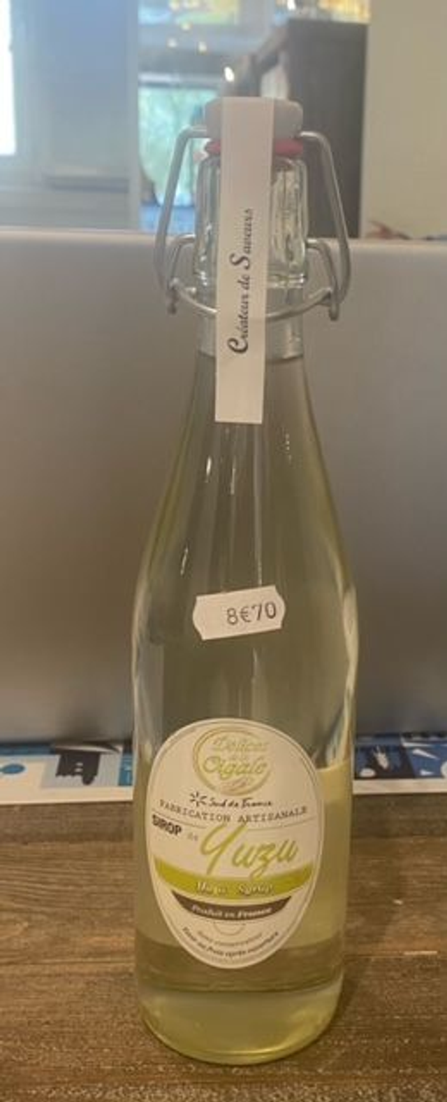 sirop de yuzu les delices de la cigales 25 cl