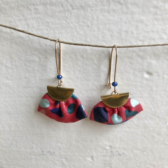 Boucles d'oreilles - DORMEUSES JELLY BEANS - rouge
