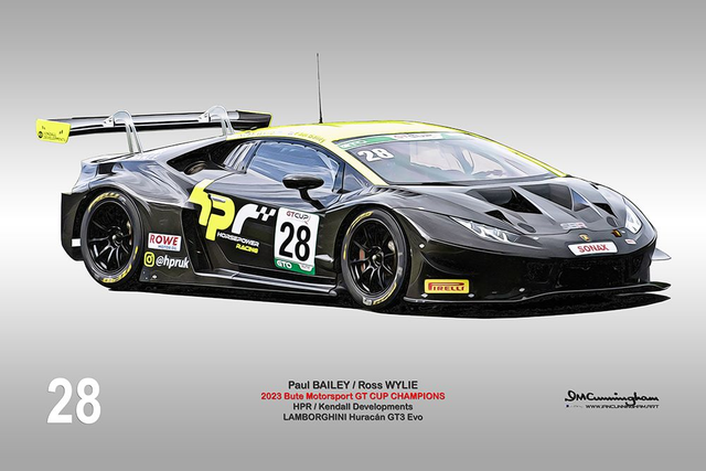 C240101 Lamborghini Huracan GT3Evo GT Cup 23 Champions Kendall #28
