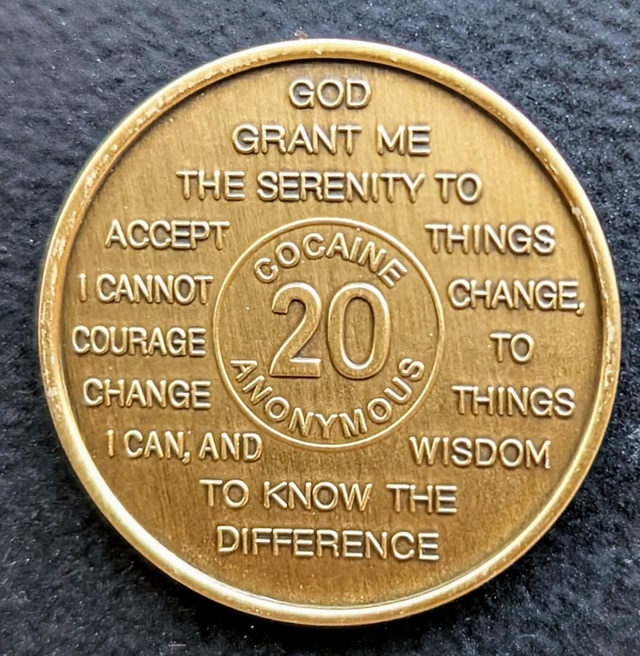 20 jaar metal coin 