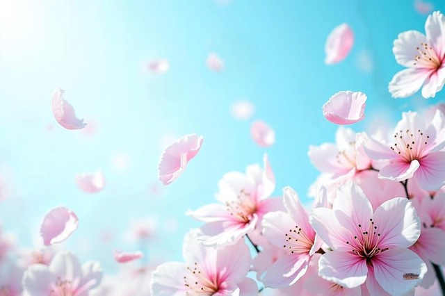 Toile Pétales de Cerisier 🌸 | Décoration Murale Zen &amp; Japonaise – Style Minimaliste Pastel 🎨