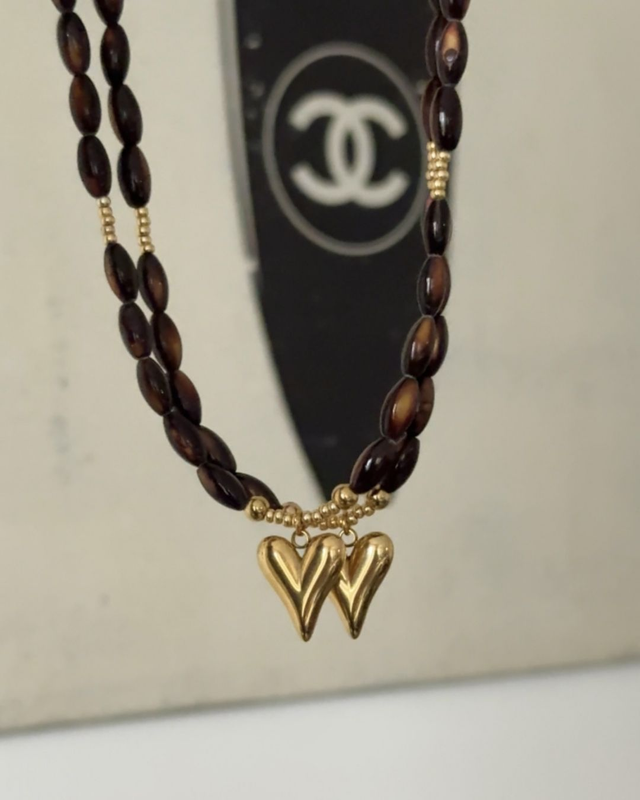 Collier Bohemia Marron