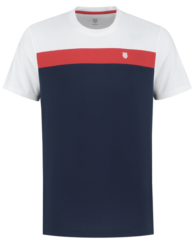 K-Swiss Heritage Sport Tee Classic Blue/White/Red  RRP £42