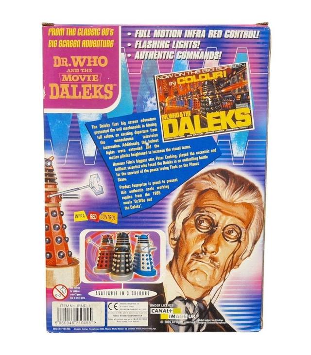 Doctor Who infra red control Dalek silver / blue version