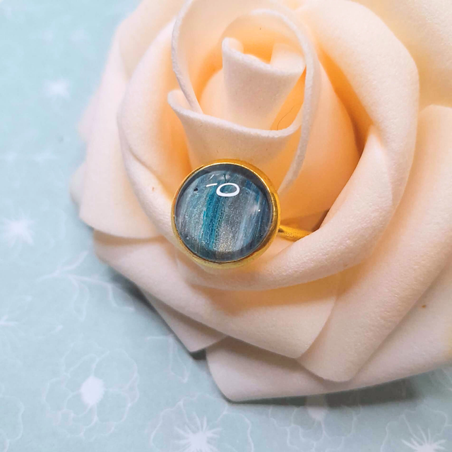 AZO - Bague ajustable - Métal doré