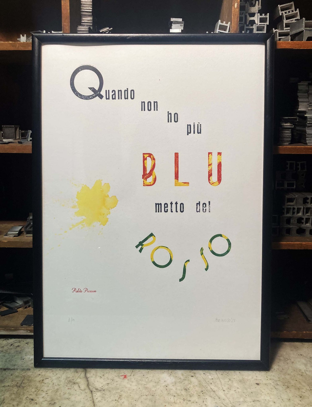 "Quando non ho più blu" - Rosso-