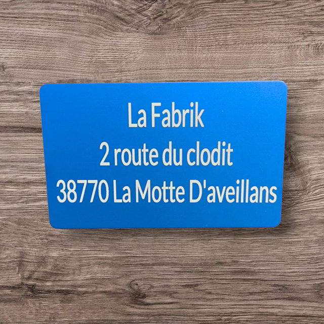 Plaque de boite aux lettres gravée, nous contacter 