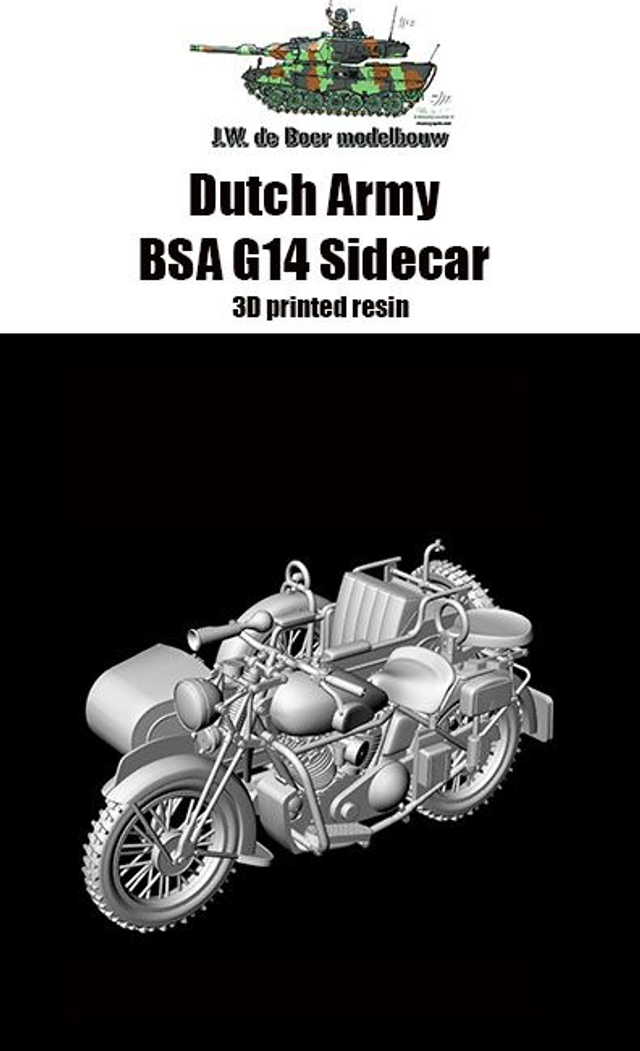 1/35 WW2 Dutch Army BSA G14 Sidecar