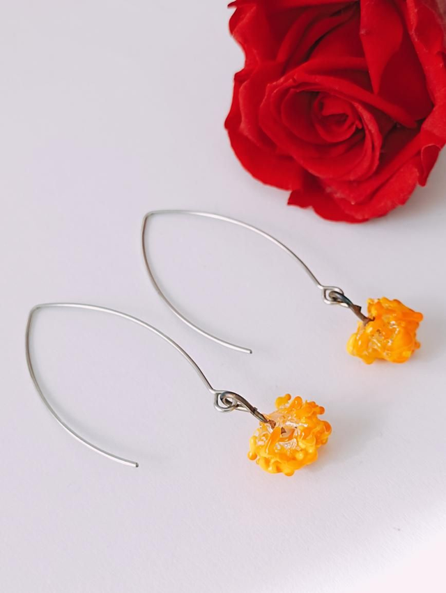 Boucles d&#039;oreilles Granity jaune