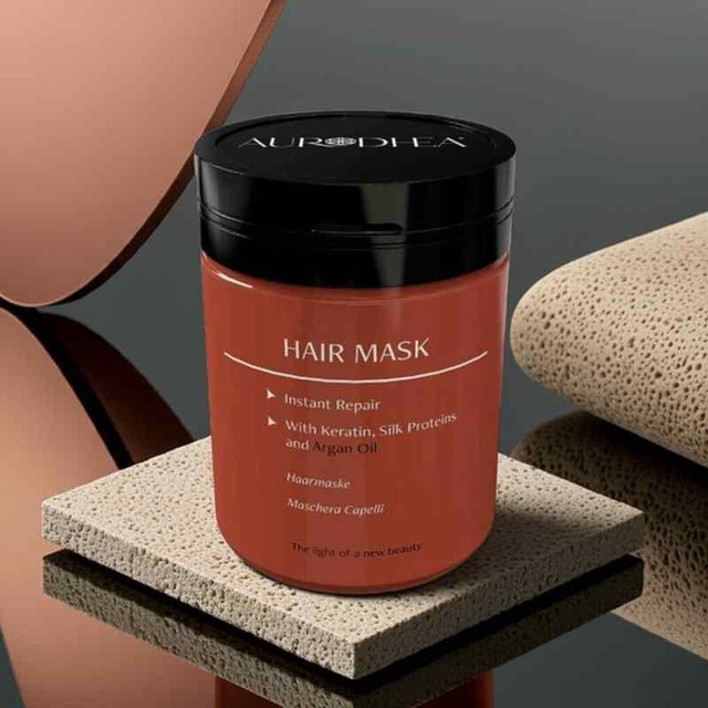 Aurodhea Instant Repair Hair Mask – Keratin, Silk Protein &amp; Argan Oil 150ML | Nourishing &amp; Smoothing
