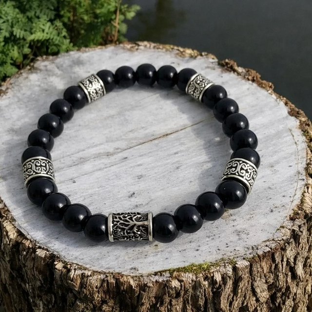 Bracelet Onyx - Protection &amp; Force intérieure