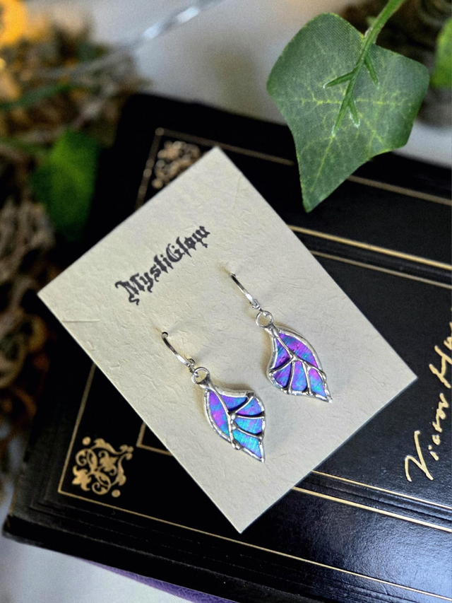 Petits ailes de fée bleu irisé 