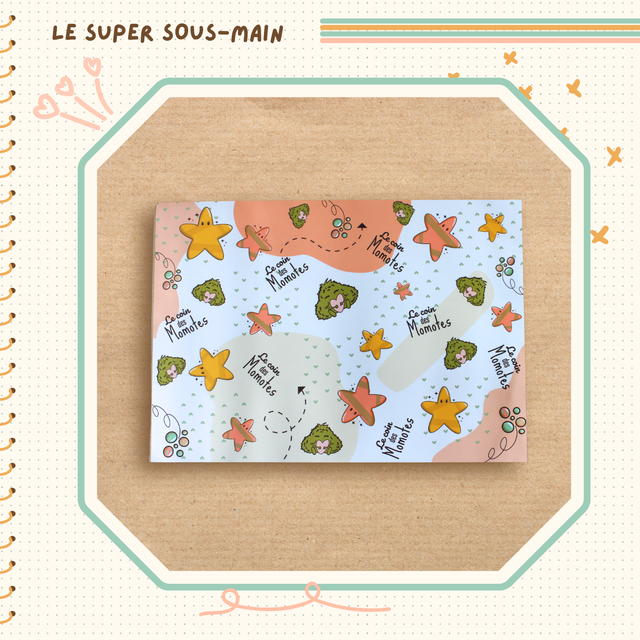 Le super sous-main plastifié momote coeur