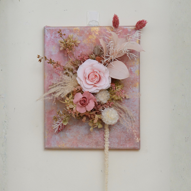 Rosy Embrace | Made-to-Order | 3D Flower Canvas