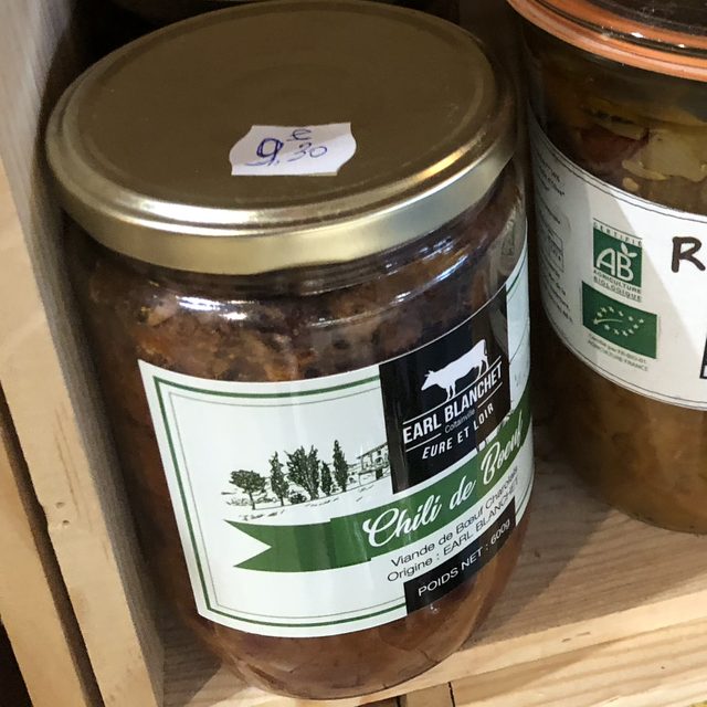 Chili de boeuf, ferme Blanchet, 600g