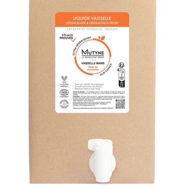 Liquide Vaisselle - Zeste de Mandarine - 5,75€/kg