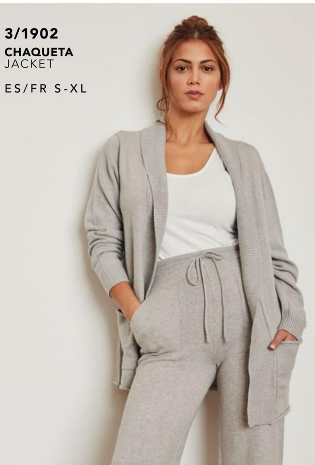 Cardigan gisela Grigio Donna 