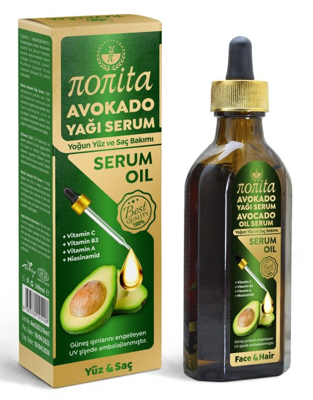 NONITA 100ml Serum z OLEJKIEM Z AWOKADO 2w1 Twarz Ciało Włosy 100ml ED: 10.04.26