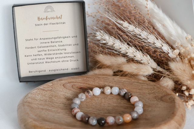 Bambusachat – Armband der Flexibilität