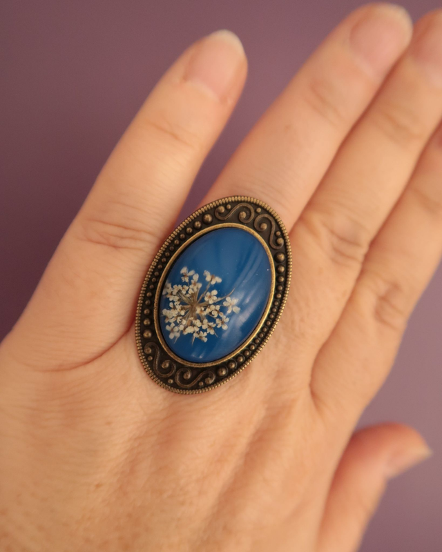 Bague fleurie baroque Captivante | BA044 | Ombelles