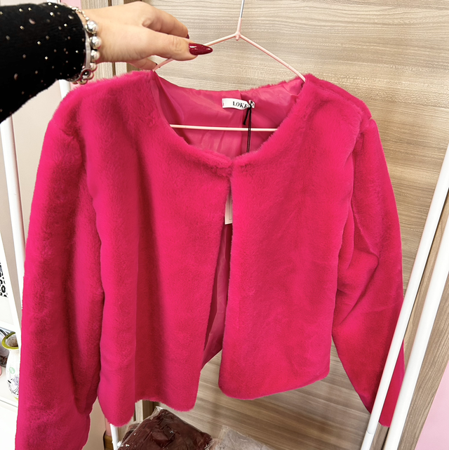 Bolero in Ecopelliccia senza collo