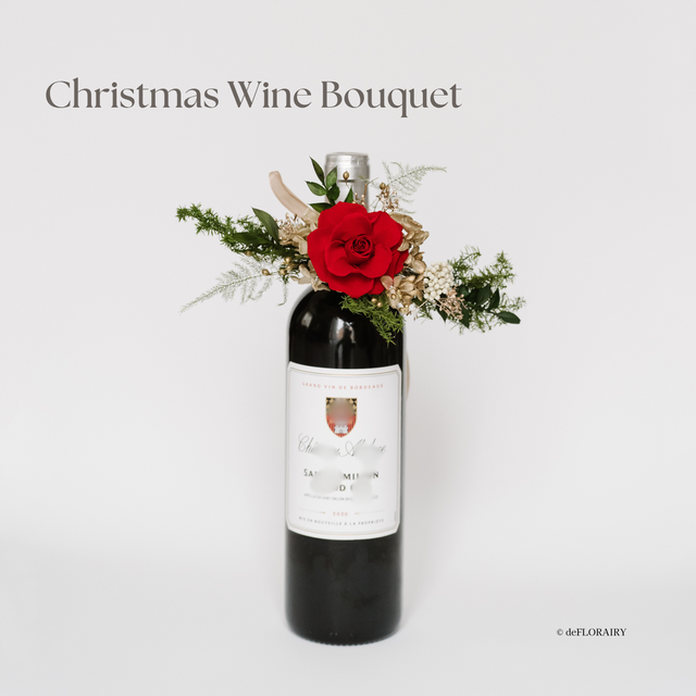 Christmas Wine Bouquet | Wine Decoration | Celebration | Wine Gifts