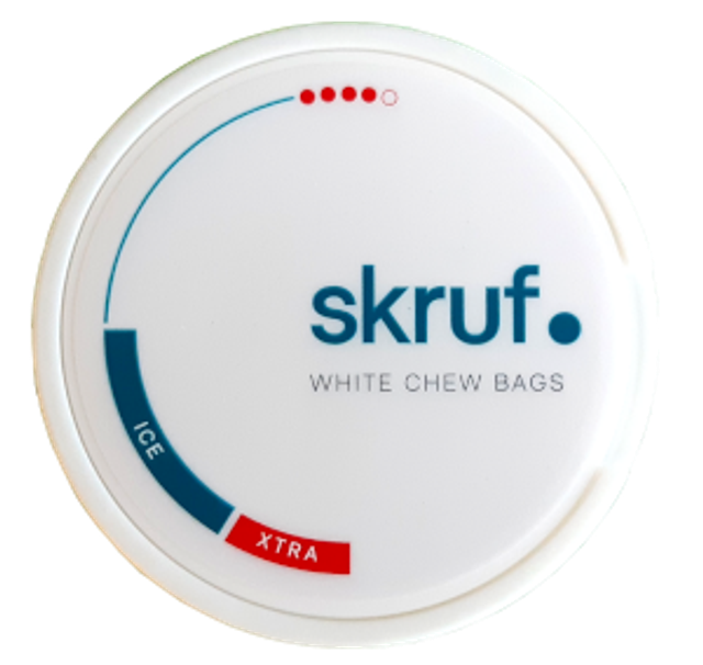 Skruf XTRA Strong ICE White Chew Bags #4, 17g