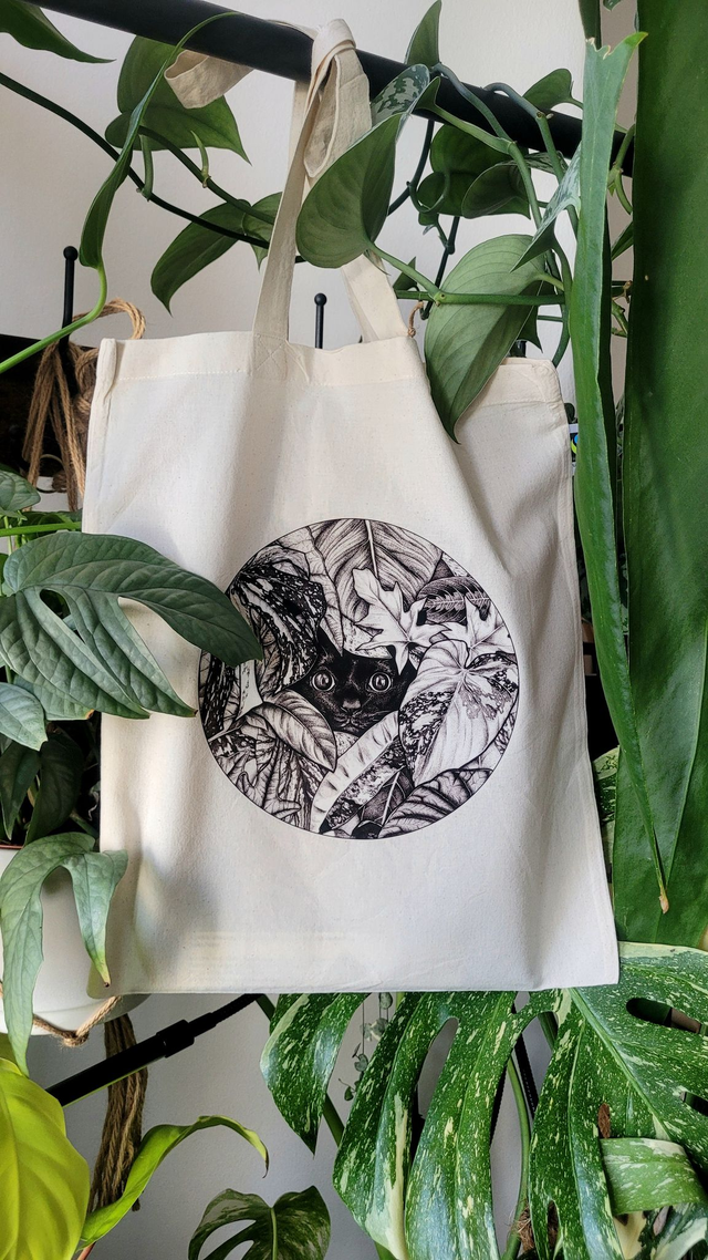 Stalker Katze Baumwollbeutel 