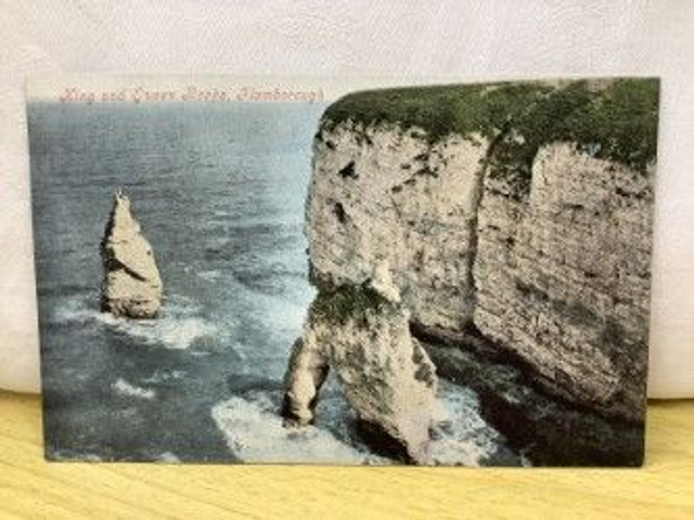 Flamborough, King and Queen Rocks, Yorkshire, Valentine's Series Postcard. Our Ref  No. R248 £2.00