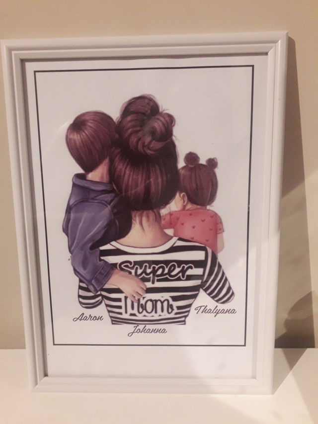 Cadre maman et enfants