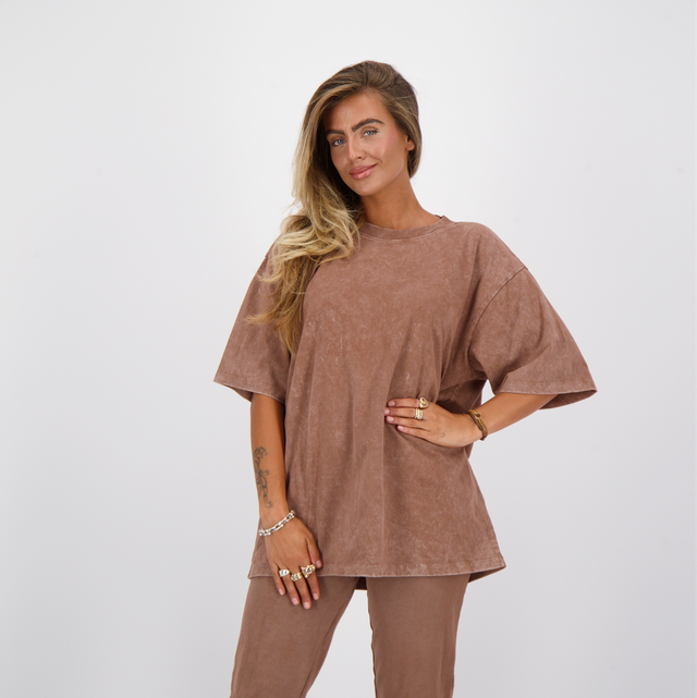 Reinders T-Shirts Vintage Wash Cacao