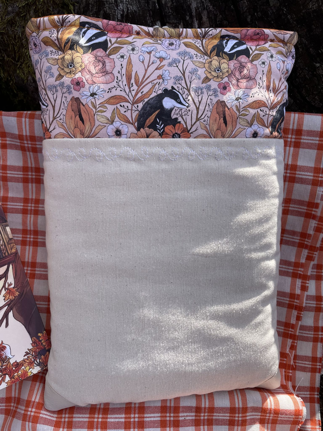 Pochette à livre blaireau