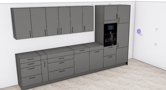 Musterabverkauf!!! Küchenschränke siehe Bild Nobilia Schiefergrau Matt ohne Geräte