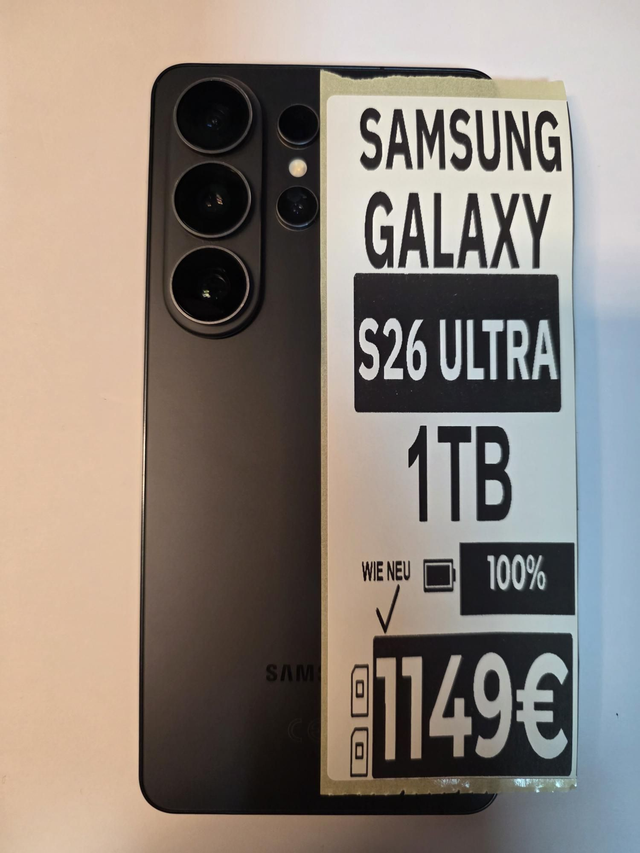 📱 Samsung Galaxy – S26 ULTRA – 1TB – Schwarz