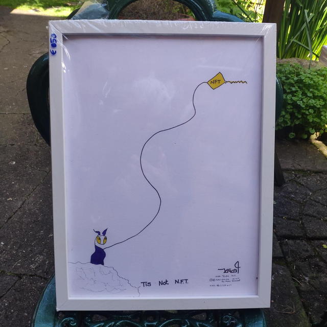 Tis not  N F T        18x28ins.      46x71cms Large 