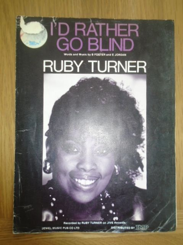 Id Rather Go Blind Sheet Music Ruby Turner